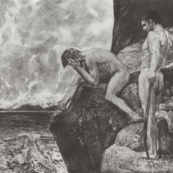 Two man at the edge of a cliff